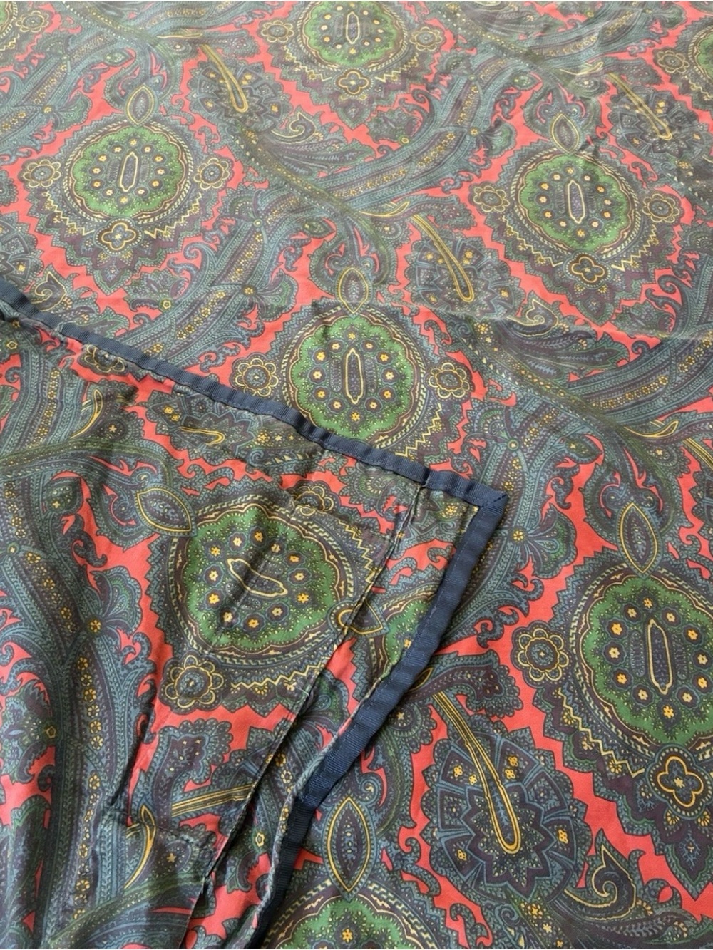 Vintage Ralph Lauren Paisley King Duvet Made in France Rare - Picture 3 of 7